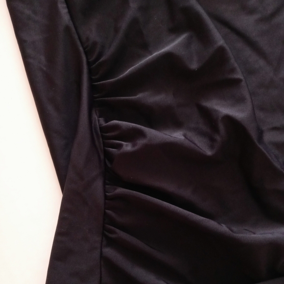 SHEIN One Shoulder Ruched Ruffle Tankini Swim Top. - Picture 6 of 8